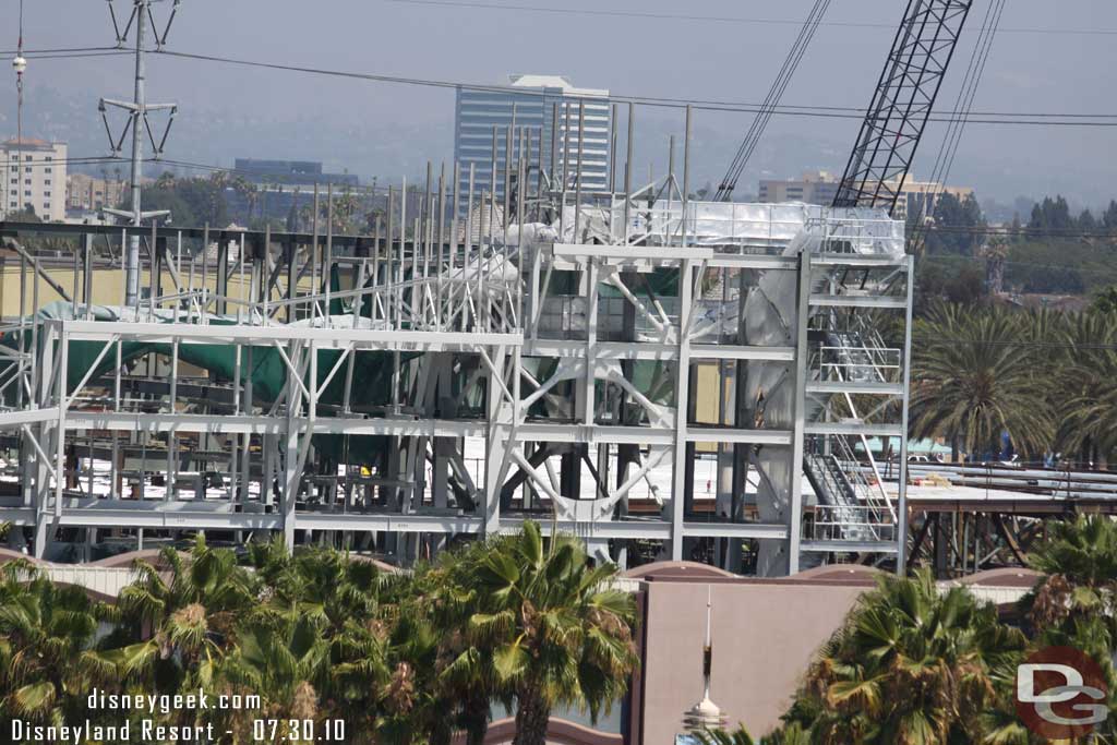 They have painted a bunch of the steel on the right side of the project when looking from the Fun Wheel.