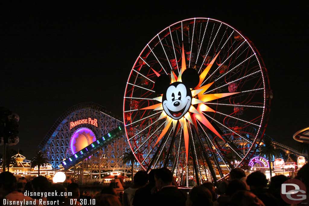 Made it around to near the Zephyr for the start of World of Color