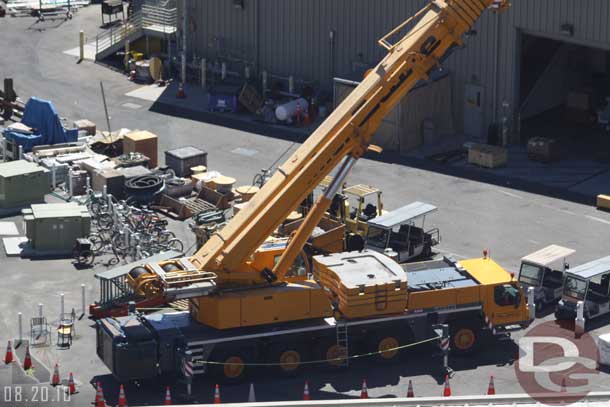 A large crane backstage, not sure which project it was for.. 