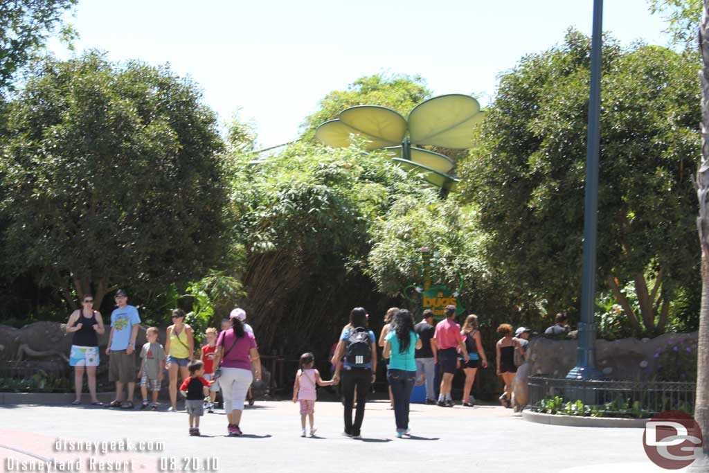 Now onto the new area.. here is the entrance to Bugs Land.