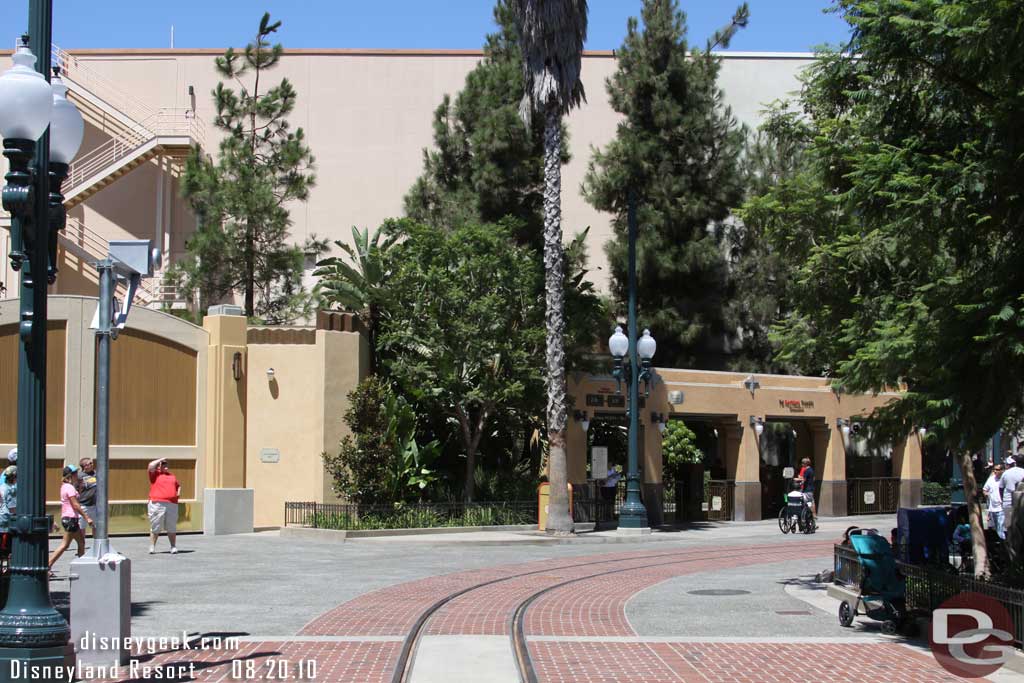 To help with orientation the large building beyond the Fastpass is the Animation building.