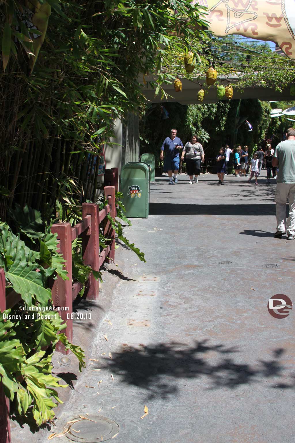 Heading into the Farm area noticed the seats have been removed along the walk way.