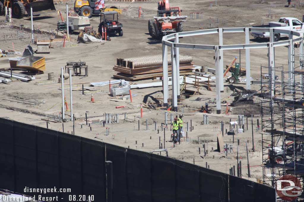 Guessing this may be the kitchen area?  That is a lot of conduit/pipes sticking up.