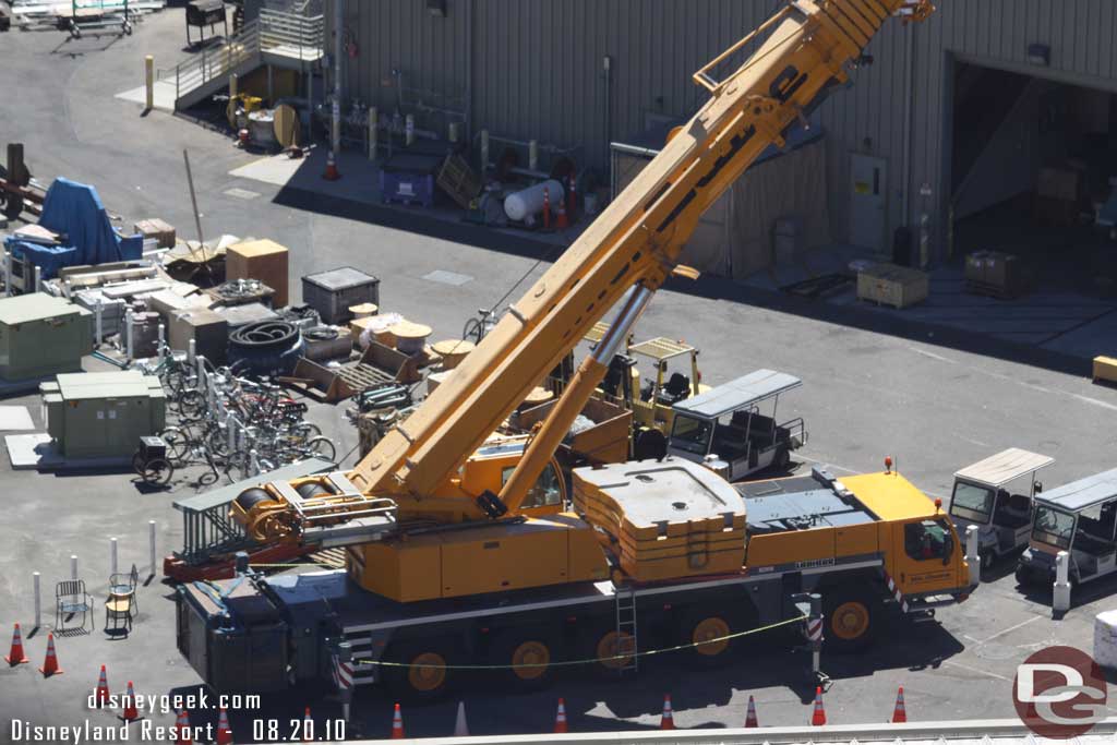 A large crane backstage, not sure which project it was for.. 