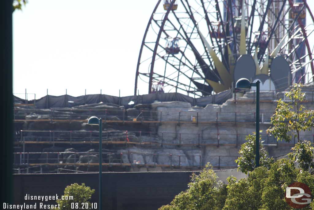 There was one small area were you could see the front side of the rockwork, so I snapped a couple shots.  