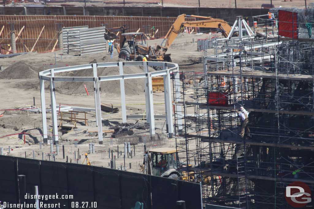 Over to Cars Land, not much visible progress with Flos