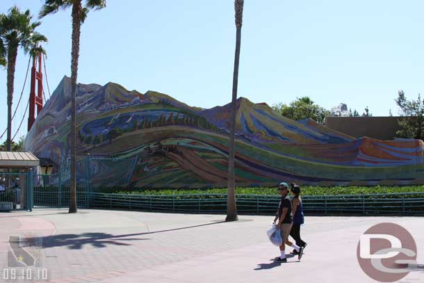 Rumors are the entrance mural is coming down very soon.