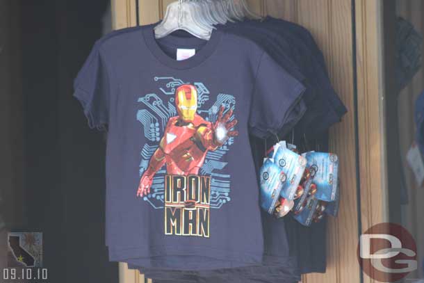 A Marvel shirt in the gift shop on the Pier.