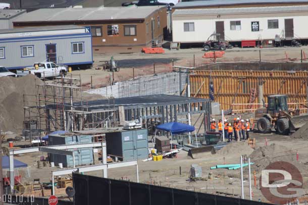 Another building going up along route 66 (also looks like a Friday meeting to look at the site).