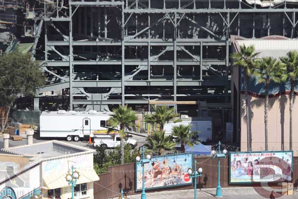 Looks like a programming trailer for the World of Color is backstage.