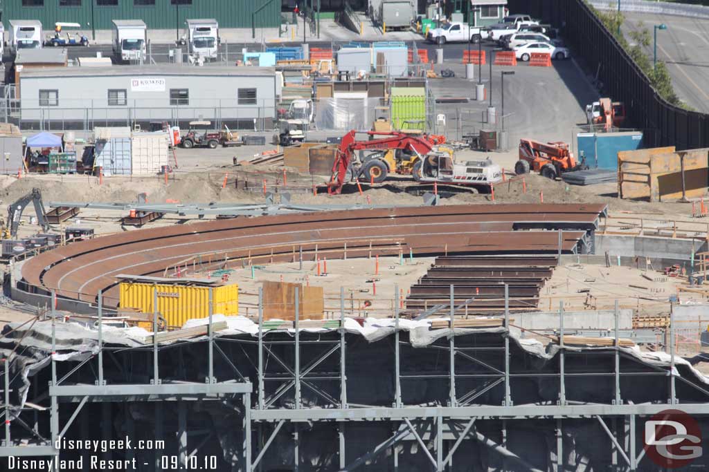 They have filled in the center portion of the track on the curve now.