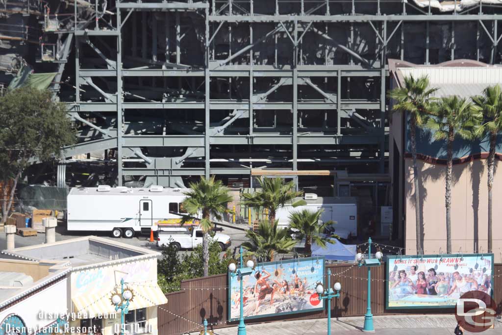 Looks like a programming trailer for the World of Color is backstage.