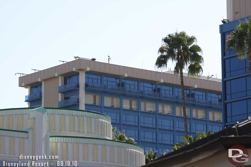 Work on the Wonder tower is moving along.  Looks like the top and side rooms will keep their balconies.