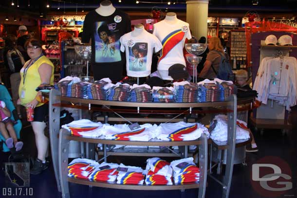 Captain EO still has the prime placement in Star Traders, the racks were calmer than they have been.