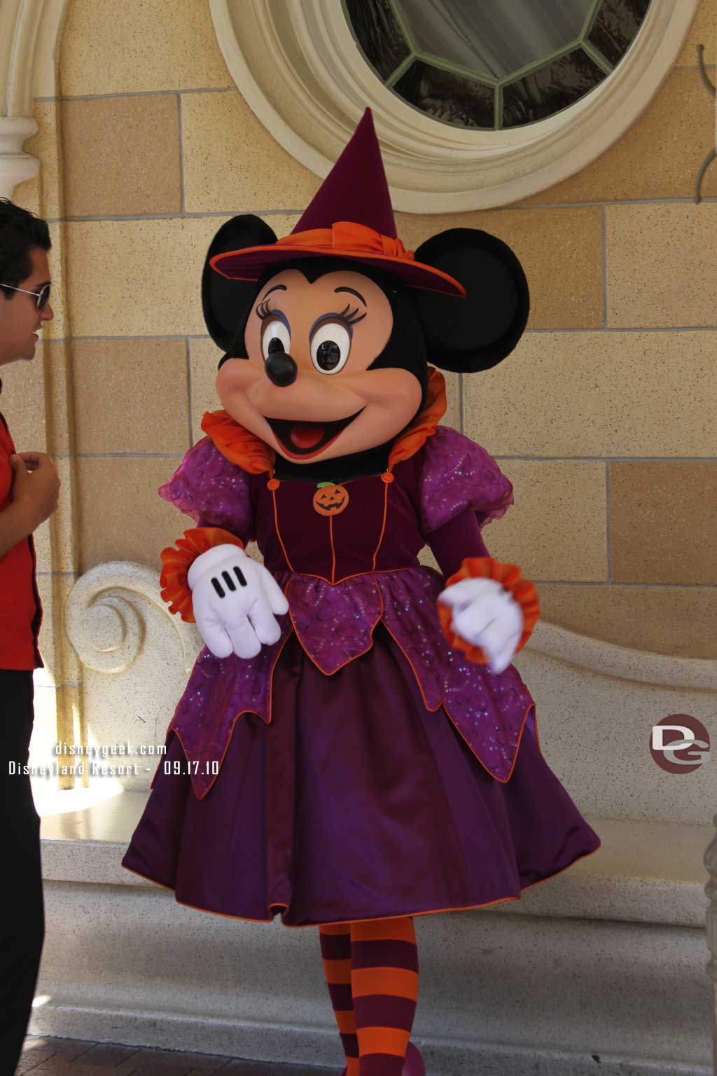 Minnie sporting her Halloween outfit.