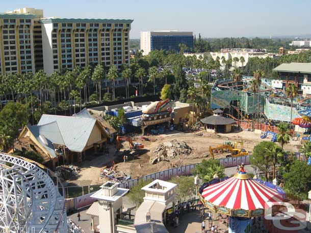 A wider shot of the dining area work