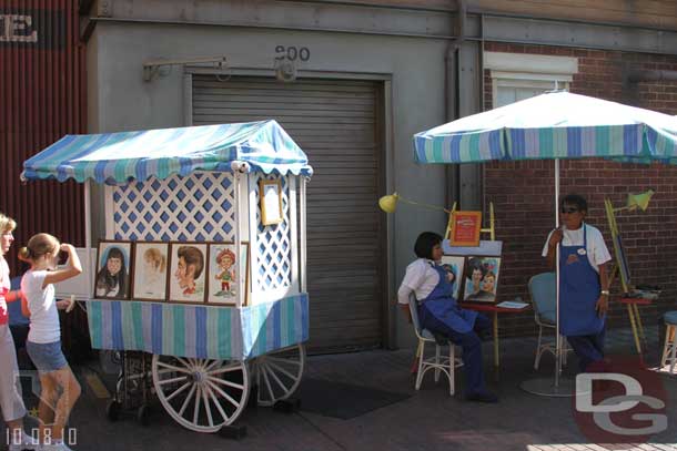 The carts that were up near Ariels are now down in the Wharf area.