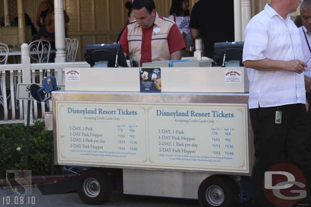 Also they were giving guests the option to upgrade their party tickets.