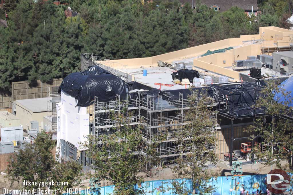 The top of the Mermaid building has been painted now.