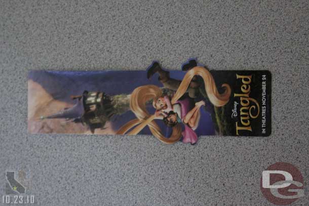 By the Tangled Meet and Greet they were passing these out.