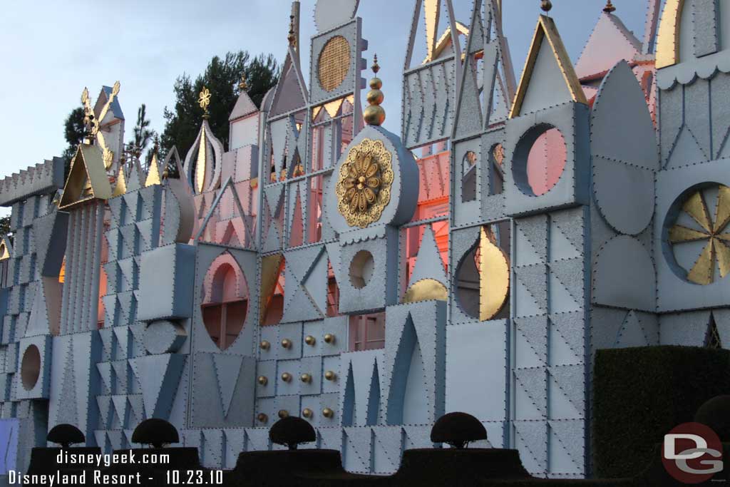 Small World closes Monday for its annual holiday makeover.  So went for a cruise.