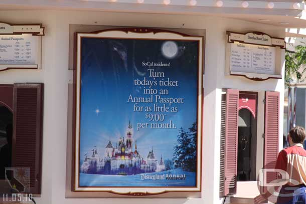 And the ads at the ticket booths have been changed out too.