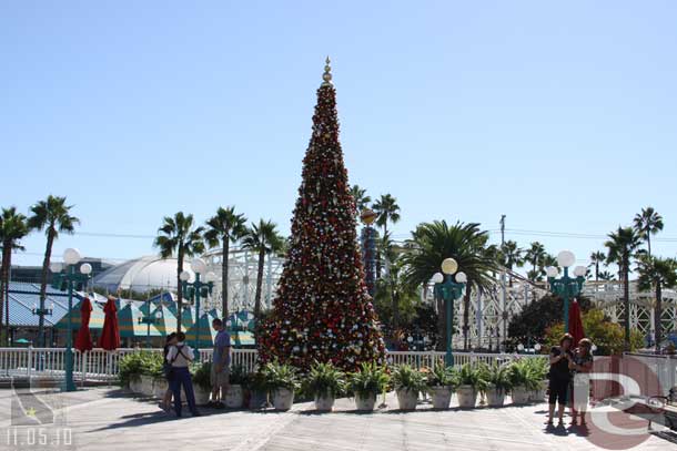 The Christmas tree is out on the Pier again this year.