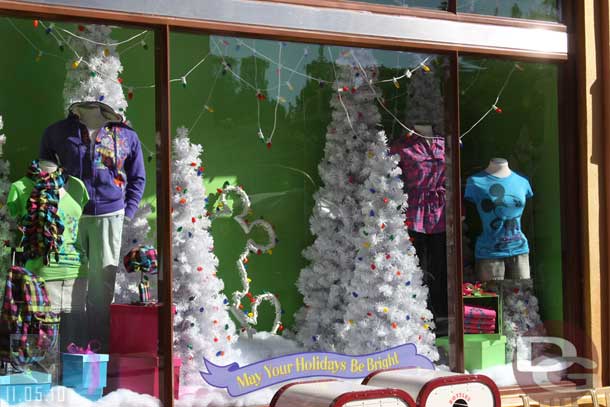 Christmas merchandise is taking over the stores and windows.