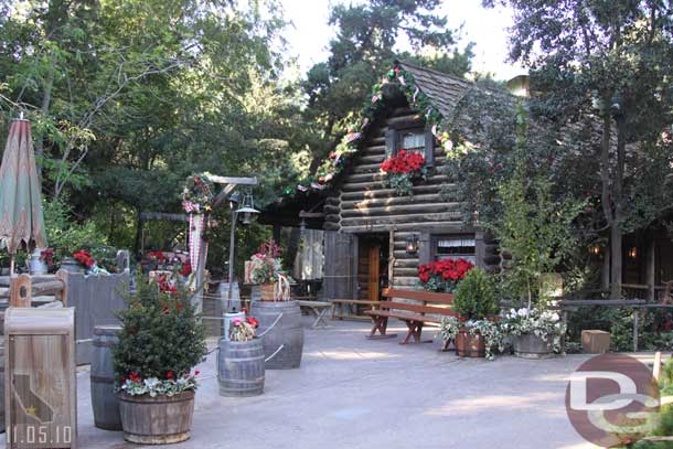 The ranch was closed for its holiday makeover.