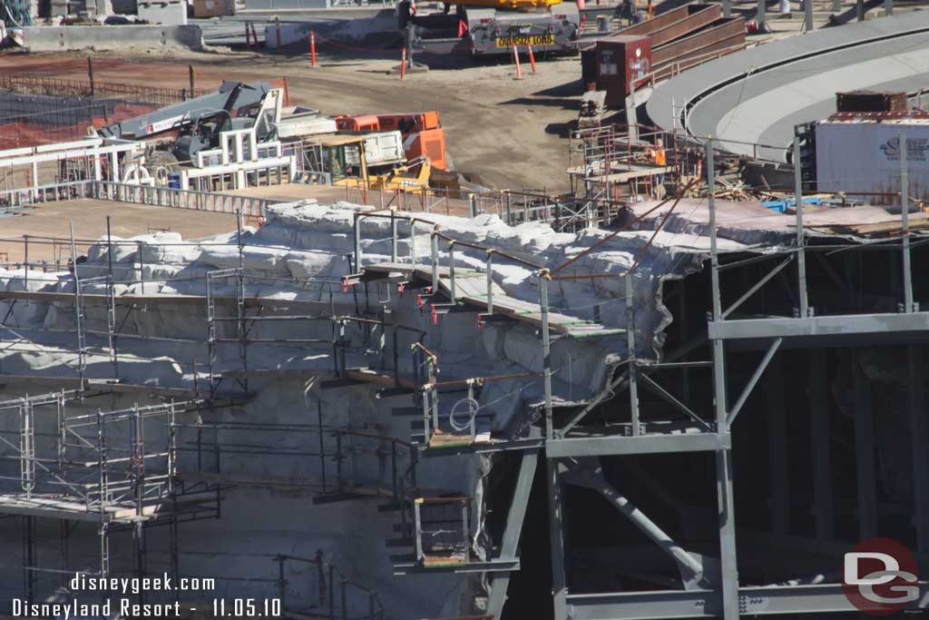 The rock work facing the Wharf looks about the same as last visit