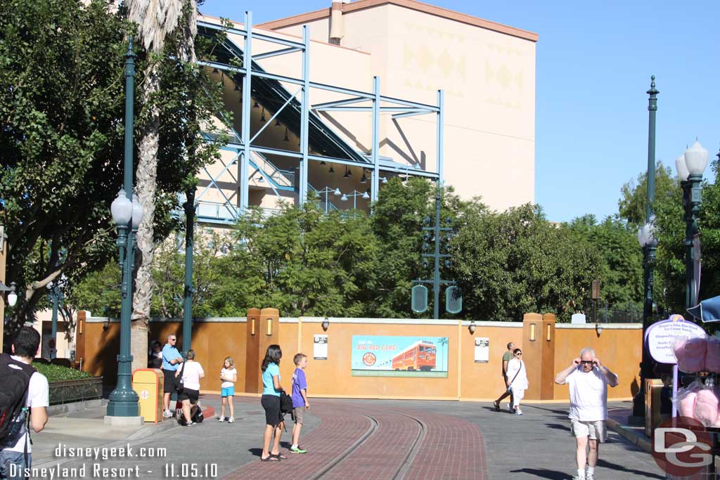 The walls have been pushed around a bit near the Hyperion revealing more of the Red Car track.