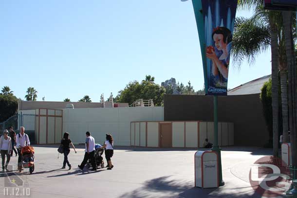 Over at DCA some of the walls on the West (right side when entering) have been removed.  The mural is long gone and the area looks really open now.