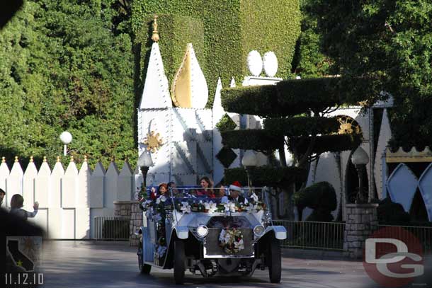 The honorary grand marshals for the first Christmas Fantasy Parade of the season.