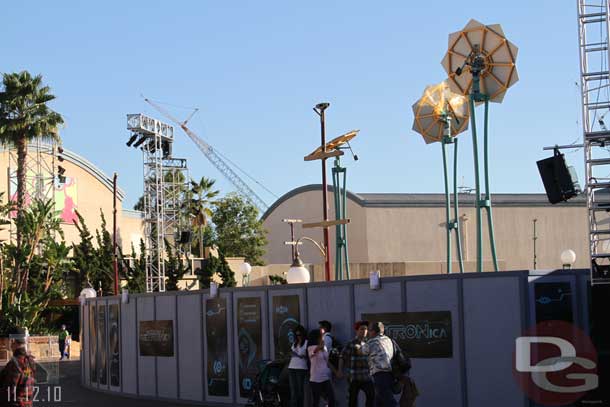 Just a few reflectors remain on the left side and the poles from the parade lights/speakers.