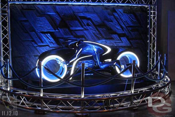 Then over to DCA an the Tron light cycle that is on display as you exit the Muppet theater.