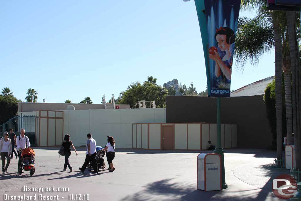 Over at DCA some of the walls on the West (right side when entering) have been removed.  The mural is long gone and the area looks really open now.