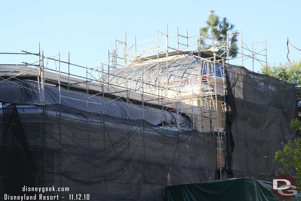 The Mermaid exterior is slowly moving along.