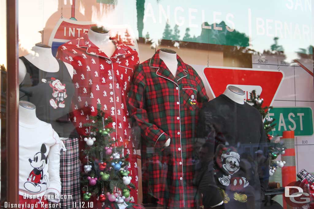 Some of the Christmas merchandise in Greets from California