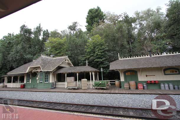 Waiting for the train.