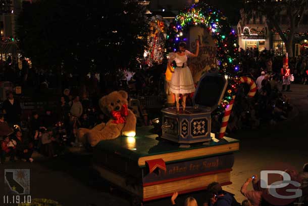 Caught the Christmas Fantasy Parade from the Train Station.