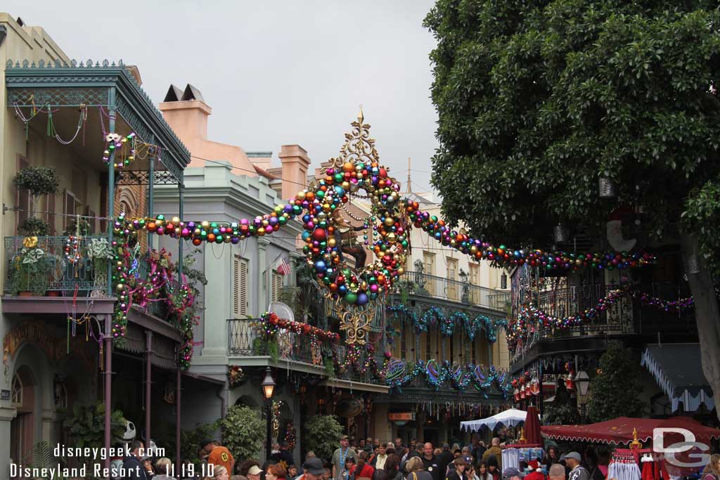 A look into New Orleans.  I kind of miss all the lights that hung over the street.