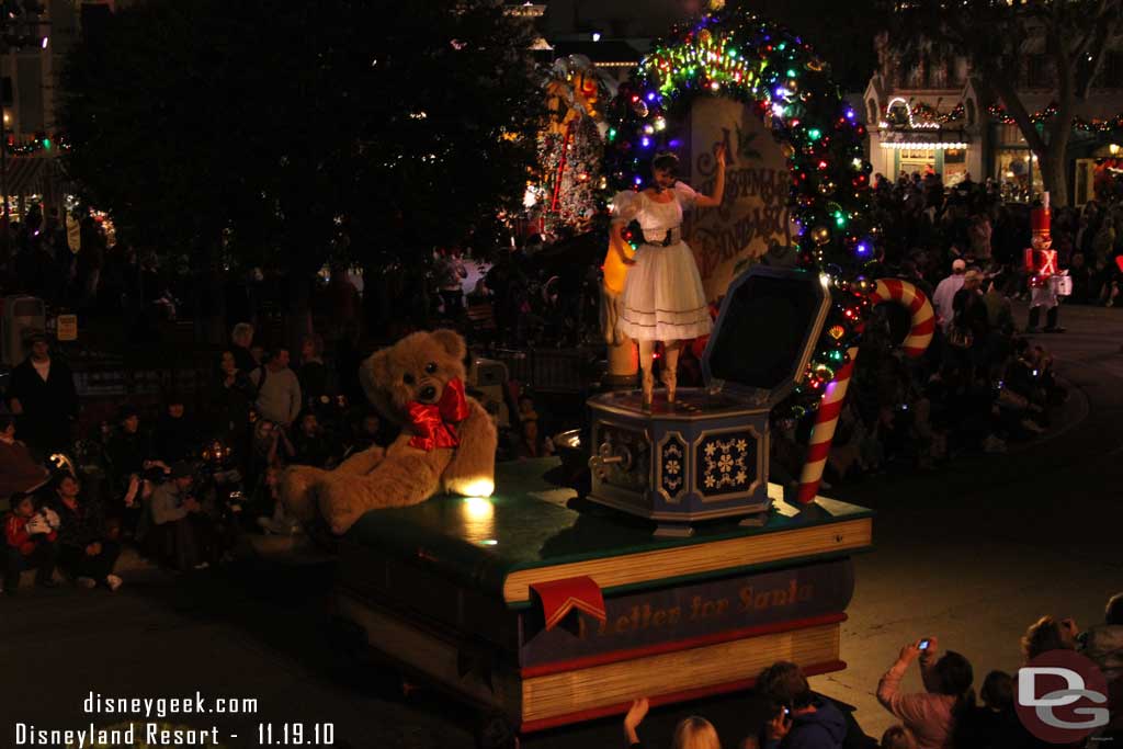 Caught the Christmas Fantasy Parade from the Train Station.