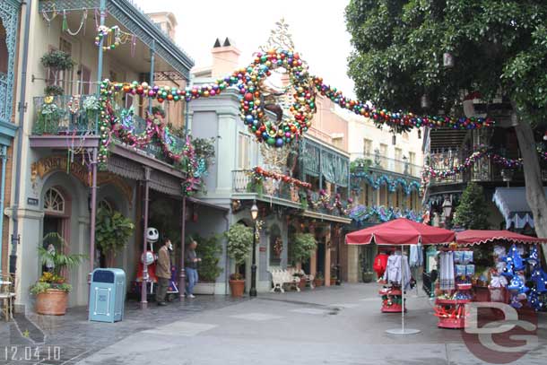 A rare shot of a non crowded New Orleans Square