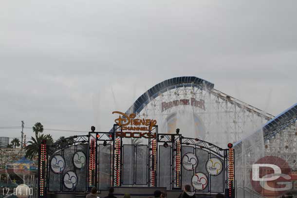 The fountains are used for the opening number and for the finale.