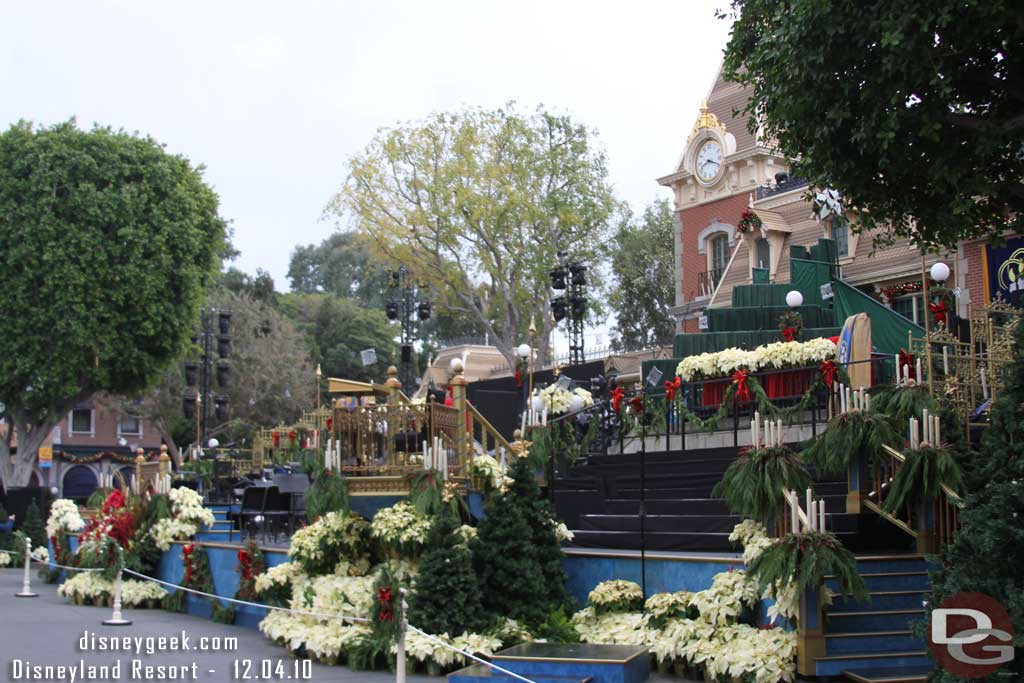 Main Street was set up for the Candlelight.