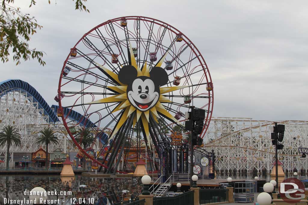 The stage is set up for Disney Channel Rocks.