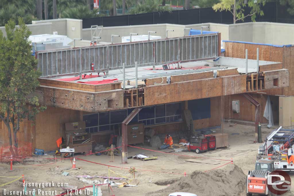 A look at the dining area work.