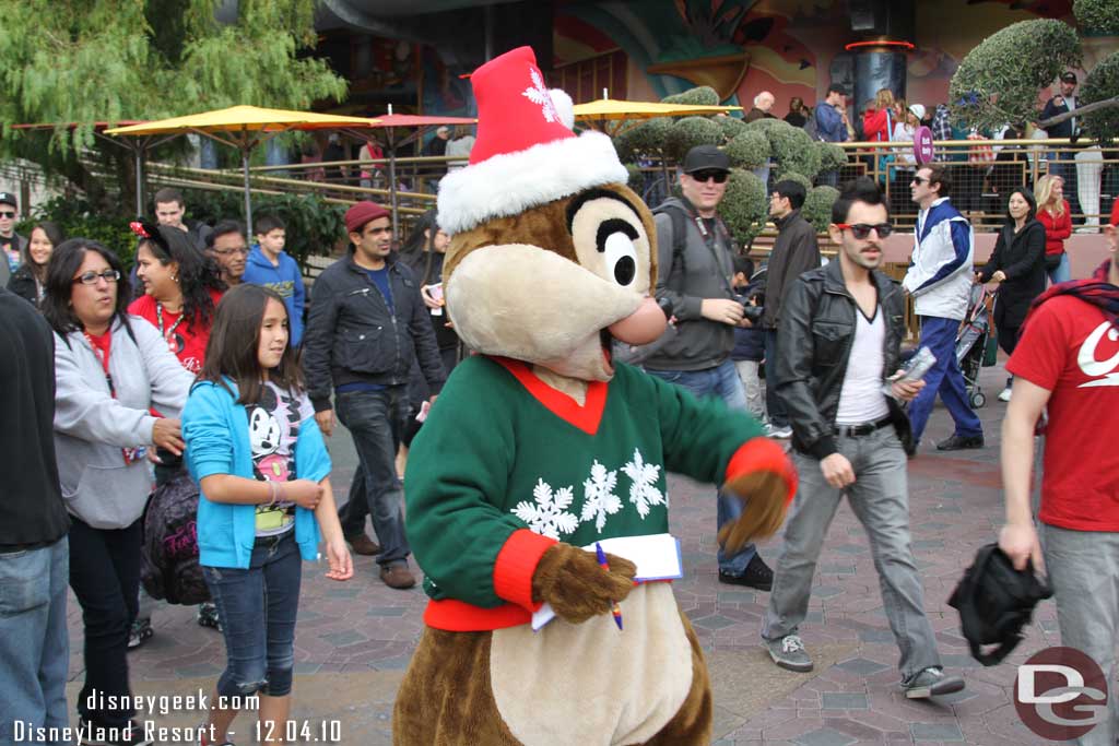 Chip and Dale were nearby too.