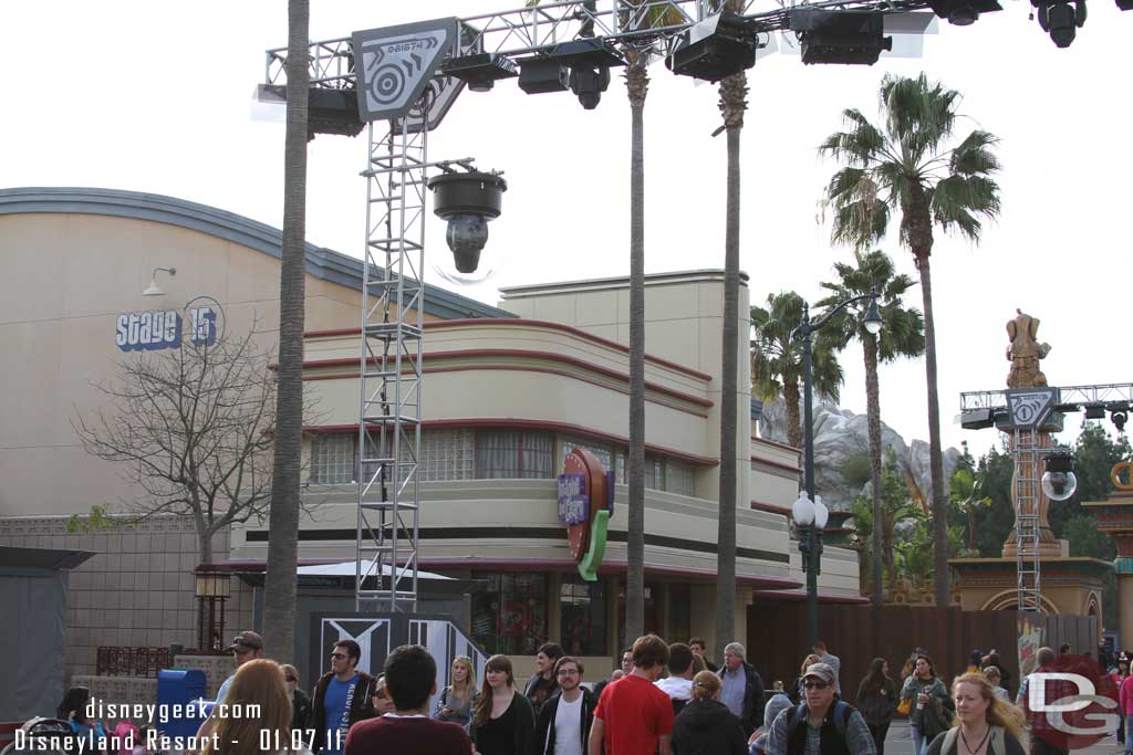 Playhouse Disneys facade is being worked on and soon the show will close to be tweaked.