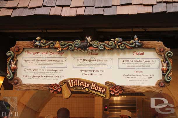 The Village Haus has reopened again with the new menu.